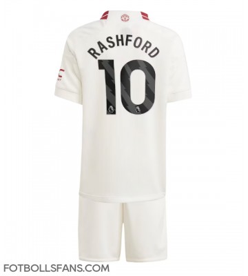 Manchester United Marcus Rashford #10 Replika Tredje Tröja Barn 2023-24 Kortärmad (+ Korta byxor)